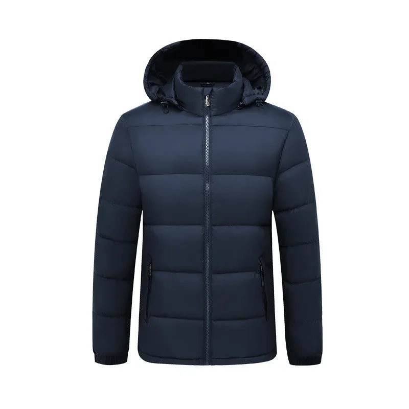 Herr Vinterjacka – Vadderad Puffer med Huva