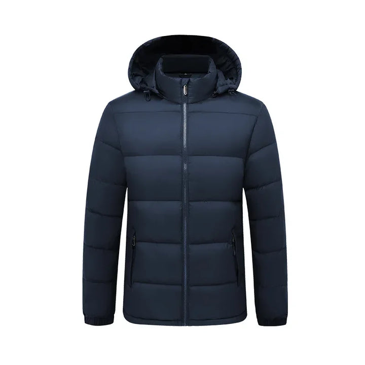 Herr Vinterjacka – Vadderad Puffer med Huva