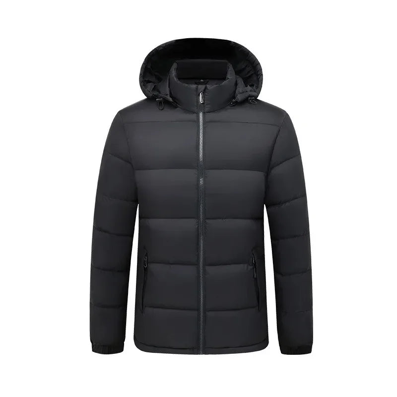 Herr Vinterjacka – Vadderad Puffer med Huva