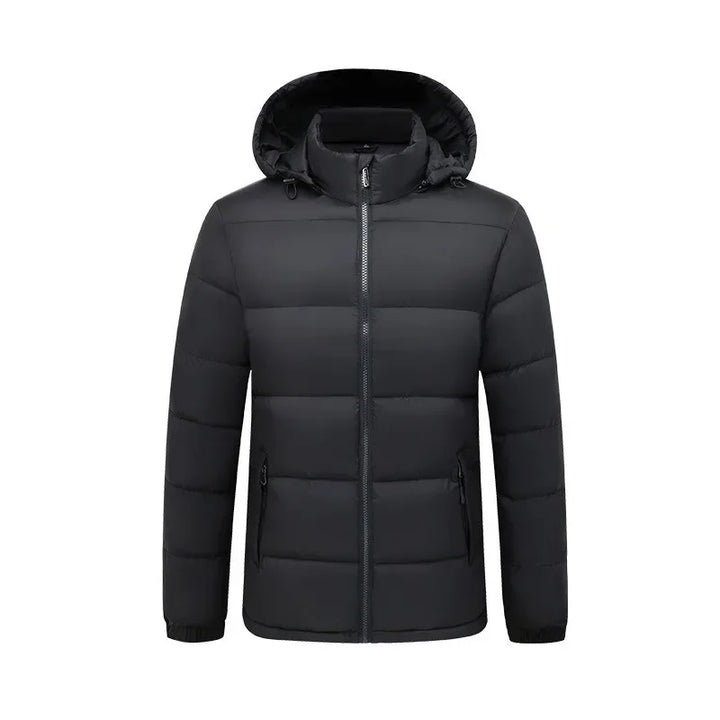 Herr Vinterjacka – Vadderad Puffer med Huva