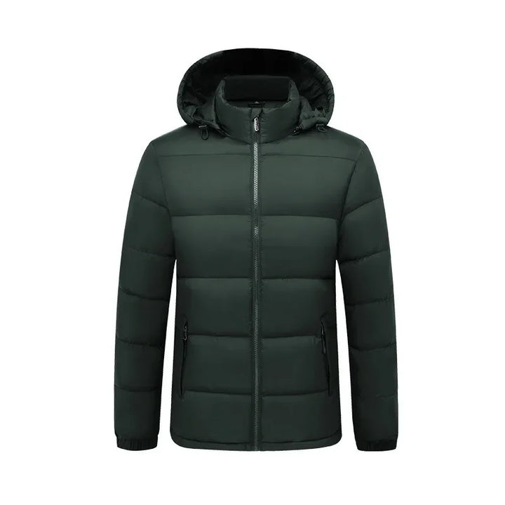 Herr Vinterjacka – Vadderad Puffer med Huva